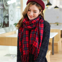 Load image into Gallery viewer, 2019 Plaid Winter Scarf Women neck head Scarves Fashion Casual Scarfs Cashmere ladies shawls and wraps Bufandas Hombre