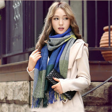 Load image into Gallery viewer, 2019 Plaid Winter Scarf Women neck head Scarves Fashion Casual Scarfs Cashmere ladies shawls and wraps Bufandas Hombre