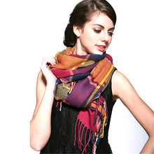 Load image into Gallery viewer, 2019 Plaid Winter Scarf Women neck head Scarves Fashion Casual Scarfs Cashmere ladies shawls and wraps Bufandas Hombre