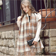 Load image into Gallery viewer, 2019 Plaid Winter Scarf Women neck head Scarves Fashion Casual Scarfs Cashmere ladies shawls and wraps Bufandas Hombre