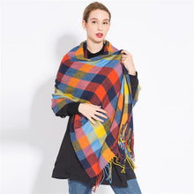 Load image into Gallery viewer, 2019 Plaid Winter Scarf Women neck head Scarves Fashion Casual Scarfs Cashmere ladies shawls and wraps Bufandas Hombre