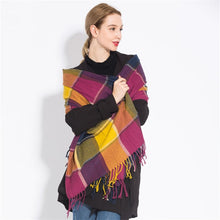 Load image into Gallery viewer, 2019 Plaid Winter Scarf Women neck head Scarves Fashion Casual Scarfs Cashmere ladies shawls and wraps Bufandas Hombre
