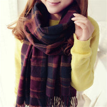 Load image into Gallery viewer, 2019 Plaid Winter Scarf Women neck head Scarves Fashion Casual Scarfs Cashmere ladies shawls and wraps Bufandas Hombre