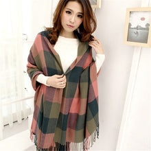 Load image into Gallery viewer, 2019 Plaid Winter Scarf Women neck head Scarves Fashion Casual Scarfs Cashmere ladies shawls and wraps Bufandas Hombre