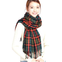 Load image into Gallery viewer, 2019 Plaid Winter Scarf Women neck head Scarves Fashion Casual Scarfs Cashmere ladies shawls and wraps Bufandas Hombre