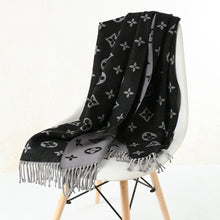 Load image into Gallery viewer, 2019 autumn and winter new scarf double-sided scarf female fashion   warm thick shawl Cashmere Clover scarf female Printed scarf