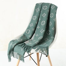 Load image into Gallery viewer, 2019 autumn and winter new scarf double-sided scarf female fashion   warm thick shawl Cashmere Clover scarf female Printed scarf