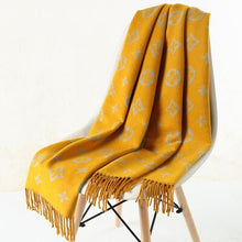 Load image into Gallery viewer, 2019 autumn and winter new scarf double-sided scarf female fashion   warm thick shawl Cashmere Clover scarf female Printed scarf
