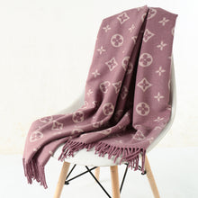 Load image into Gallery viewer, 2019 autumn and winter new scarf double-sided scarf female fashion   warm thick shawl Cashmere Clover scarf female Printed scarf