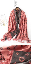 Load image into Gallery viewer, 2019 autumn and winter new scarf double-sided scarf female fashion   warm thick shawl Cashmere Clover scarf female Printed scarf