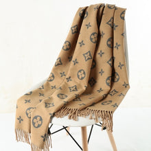 Load image into Gallery viewer, 2019 autumn and winter new scarf double-sided scarf female fashion   warm thick shawl Cashmere Clover scarf female Printed scarf